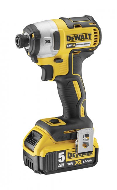 DeWALT DCF887P2 Aku bezuhlíkový rázový uťahovač 18 V - 1/4"
