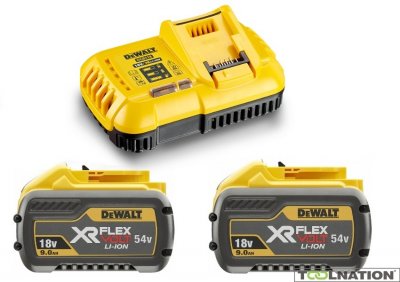 DeWALT DCB118X2 Súprava - FLEXVOLT nabíjačka a 2 x akumulátor FLEXVOLT 9 Ah