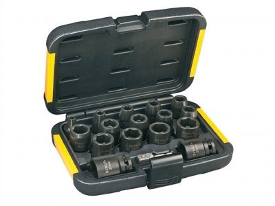 DeWALT DT7506 17-dielna sada uťahovacích hlavíc s redukciou