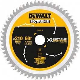 DeWALT DT99567 XR FLEXVOLT pílový kotúč 210 x 30 mm, 60 zubov