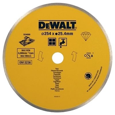 DeWALT DT3733 Diamantový kotúč 250 x 25,4 mm na keramické obklady