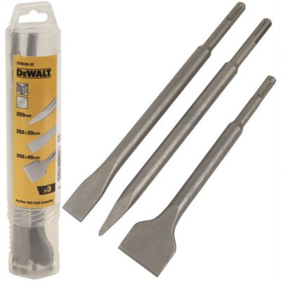 DeWALT DT60330 3-dielna sada sekáčov SDS Plus 250 mm
