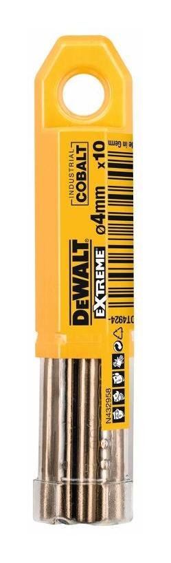 DeWALT DT4924 Vrtáky do kovu  EXTREME HSS-E COBALT 4 x 75 mm, 10 ks