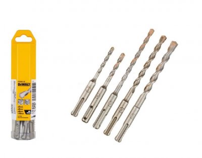 DeWALT DT60301 5- dielna súprava príklepových vrtákov SDS Plus