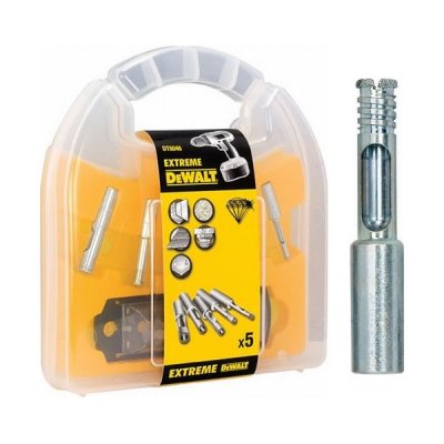 DeWALT DT6046 5-dielna sada diamantový vrtákov na dlaždice EXTREME so systémom prívodu vody