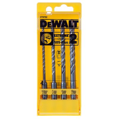 DeWALT DT9702 4- dielna súprava príklepových vrtákov SDS Plus EXTREME