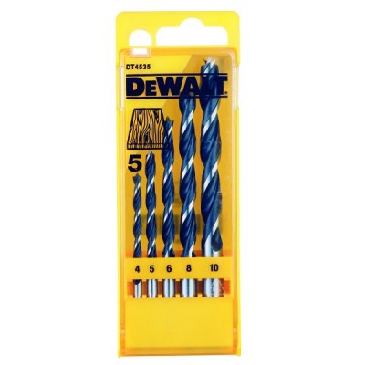DeWALT DT4535 5-dielna sada špirálových vrtákov do dreva