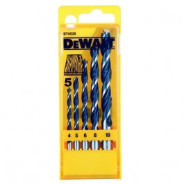 DeWALT DT4535 5-dielna sada špirálových vrtákov do dreva
