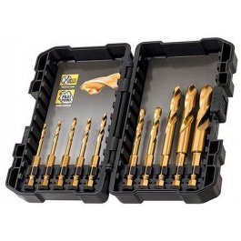 DeWALT DT50050 10-dielna sada vrtákov do kovu HSS-TIN EXTREME IMPACT