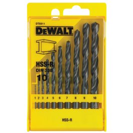 DeWALT DT5911 10-dielna sada vrtákov do kovu HSS-R