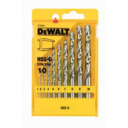 DeWALT DT5921 10-dielna sada vrtákov do kovu HSS-G