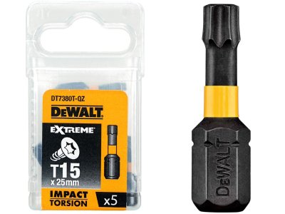 DeWALT DT7380T Skrutkovacie nástavce EXTREME T15 x 25 mm