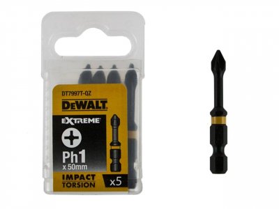 DeWALT DT7997T Skrutkovacie nástavce EXTREME Ph1 x 50 mm