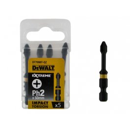 DeWALT DT7998T Skrutkovacie nástavce EXTREME Ph2 x 50 mm, 5 ks