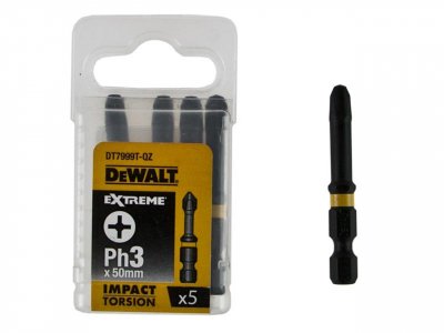 DeWALT DT7999T Skrutkovacie nástavce EXTREME Ph3 x 50 mm