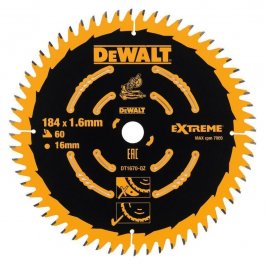 DeWALT DT1670 Špeciálny pílový kotúč EXTREME, ø 184 mm, 60 zubov