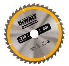 DeWALT DT1953 Pílový kotúč CONSTRUCTION, ø 216 mm, 40 zubov