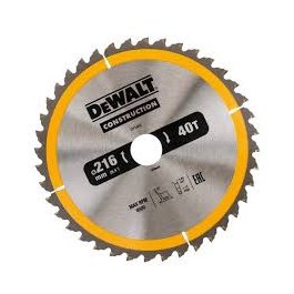 DeWALT DT1953 Pílový kotúč CONSTRUCTION, ø 216 mm, 40 zubov