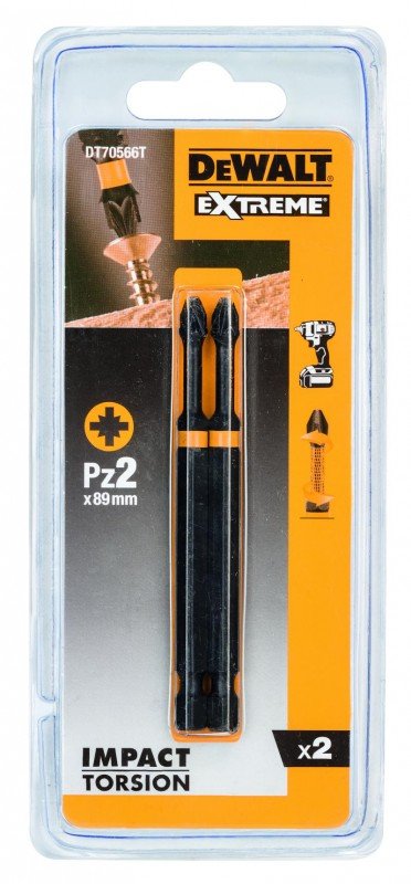 DeWALT DT70566T Skrutkovacie nástavce Pz2 x 89 mm