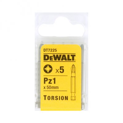 DeWALT DT7225 Skrutkovacie nástavce TORSION Pz1 x 50 mm