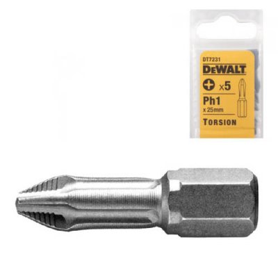 DeWALT DT7231 Skrutkovacie nástavce TORSION Ph1 x 25 mm