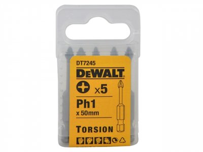DeWALT DT7245 Skrutkovacie nástavce TORSION Ph1 x 50 mm