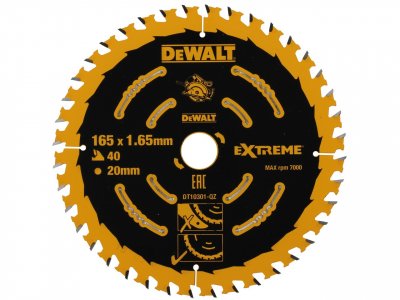 DeWALT DT10301 Pílový kotúč EXTREME,165 x 20 mm, 40 zubov