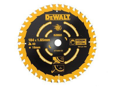 DeWALT DT10303 Pílový kotúč EXTREME,184 x 16 mm, 40 zubov