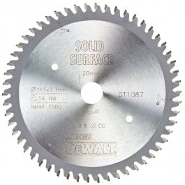 DeWALT DT1087 Pílový kotúč EXTREME, ø 165 x 20 mm, 54 zubov
