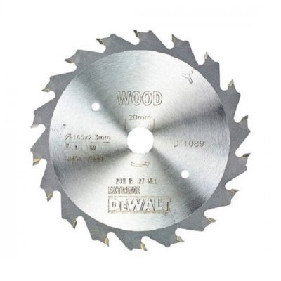 DeWALT DT1089 Pílový kotúč EXTREME, ø 165 x 20 mm, 18 zubov