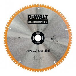 DeWALT DT1184 Pílový kotúč CONSTRUCTION, ø 305 mm, 80 zubov