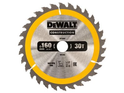 DeWALT DT1932 Pílový kotúč CONSTRUCTION, 160 x 20 mm, 30 zubov