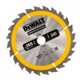 DeWALT DT1934 Pílový kotúč CONSTRUCTION, 165 x 20 mm, 24 zubov