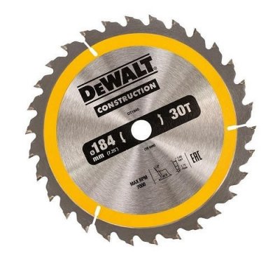 DeWALT DT1940 Pílový kotúč CONSTRUCTION, 184 x 16 mm, 30 zubov