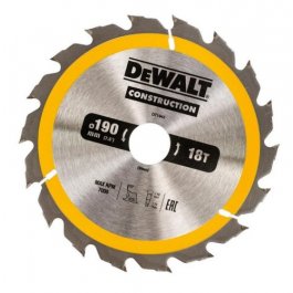 DeWALT DT1943 Pílový kotúč CONSTRUCTION, 190 x 30 mm, 18 zubov
