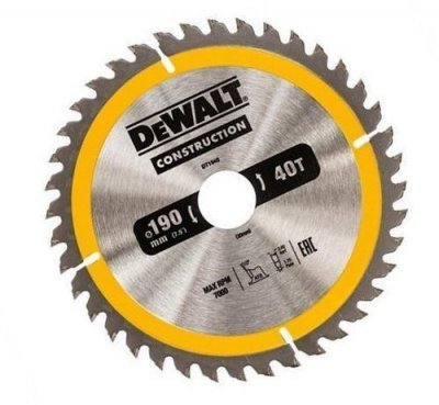 DeWALT DT1945 Pílový kotúč CONSTRUCTION, 190 x 30 mm, 40 zubov
