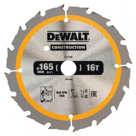 DeWALT DT1948 Pílový kotúč CONSTRUCTION, 165 x 20 mm, 16 zubov