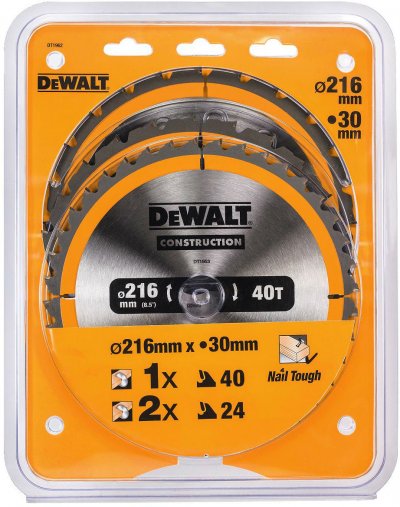 DeWALT DT1962 3-dielna sada kotúčov CONSTRUCTION