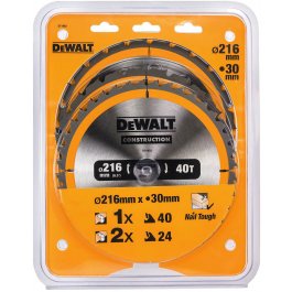 DeWALT DT1962 3-dielna sada kotúčov CONSTRUCTION