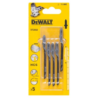 DeWALT DT2050 Pílový list HCS do dreva, 76 mm, 5 ks