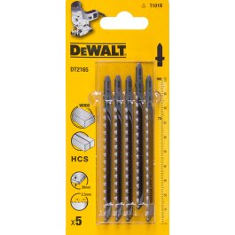 DeWALT DT2165 Pílový list HCS do dreva, 100 mm, 5 ks