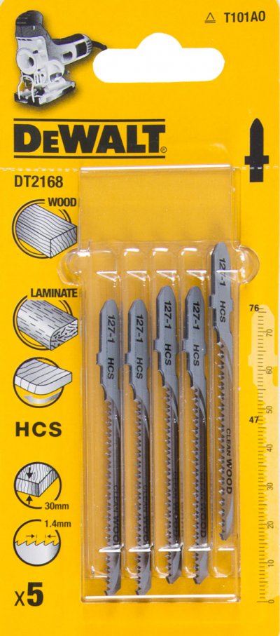 DeWALT DT2168 Pílový list HCS do dreva, 76 mm, 5 ks
