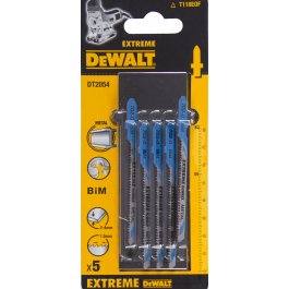 DeWALT DT2054 Bimetalové pílové listy EXTREME do kovu, 82 mm, 5 ks