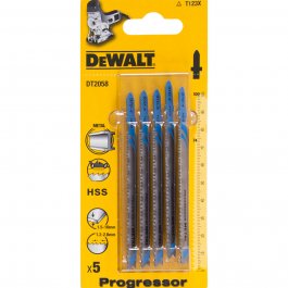 DeWALT DT2058 Pílové listy HSS do kovu, 100 mm, 5 ks
