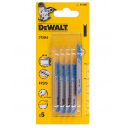 DeWALT DT2063 Pílové listy HSS do kovu, 70 mm, 5 ks