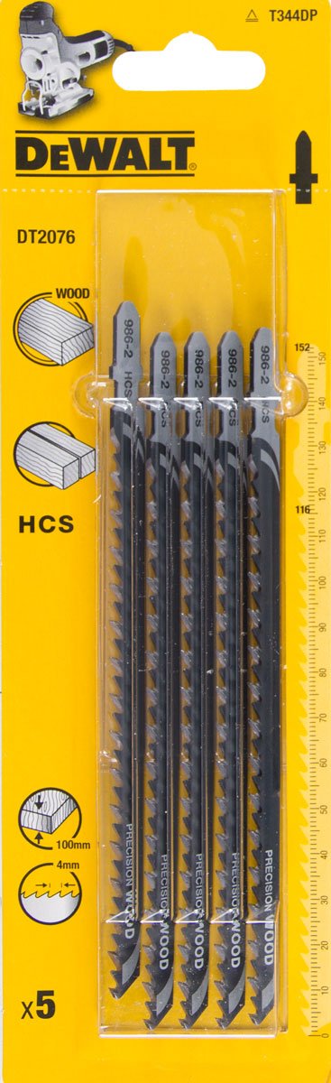 DeWALT DT2076 Pílový list HCS do dreva, 152 mm, 5 ks