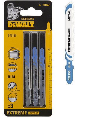 DeWALT DT2150 Bimetalové pílové listy EXTREME do kovu, 86 mm, 3 ks