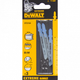 DeWALT DT2154 Bimetalové pílové listy EXTREME do kovu, 76 mm, 3 ks