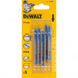 DeWALT DT2160 Pílové listy HSS do kovu, 76 mm, 5 ks