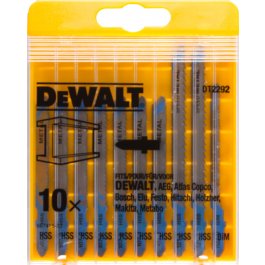 DeWALT DT2292 10-dielna sada pílových listov HSS do kovu